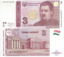 Billet De Collection Tadjikistan Pk N° 20 - 3 Rubles - Tayikistán