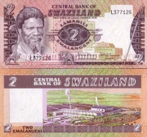 Billets Banque Swaziland Pk N°  8 - 2 Lilangeni - Swaziland