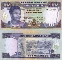 Billet De Banque Swaziland Pk N° 24 - 10 Lilangeni - Swasiland