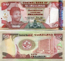 Billets Banque Swaziland Pk N° 26 - 50 Lilangeni - Swasiland