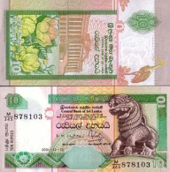 Billet De Collection Sri Lanka Pk N° 115 - 10 Ruppees - Sri Lanka