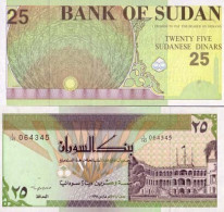 Billets De Banque Soudan Pk N° 53 - 25 Dinars - Sudan