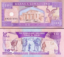 Billets Banque Somaliland Pk N°  2 - 10 Shillings - Somalie