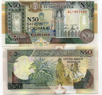 Billet De Collection Somalie Pk N° 2 - 50 N. Shillings - Somalie