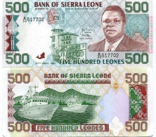 Billet De Collection Sierra Leone Pk N° 19 - 500 Leones - Sierra Leona