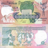 Billets De Banque Seychelles Pk N° 32 - 10 Ruppes - Seychellen