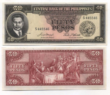 Billets Banque Philippines Pk N° 138 - 50 Pesos - Philippines