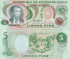 Billets Banque Philippines Pk N° 160 - 5 Piso - Philippines