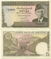 Billets Banque Pakistan Pk N° 28 - 5 Ruppees - Pakistan