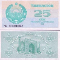 Billets Banque Ouzbekistan Pk N° 65 - 25 Sum - Uzbekistán