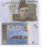 Billets De Banque Pakistan Pk N° 53 - 5 Ruppees - Pakistan