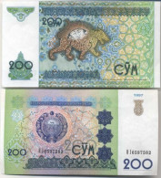Billets De Banque Ouzbekistan Pk N° 80 - 200 Sum - Uzbekistan
