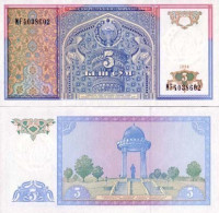 Billet De Banque Ouzbekistan Pk N° 75 - 5 Sum - Uzbekistán