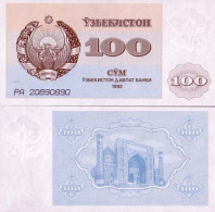 Billets De Banque Ouzbekistan Pk N° 67 - 100 Sum - Ouzbékistan