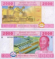 Billets Collection Afrique Centrale Cameroun Pk N° 208 - 2000 Francs - Cameroun