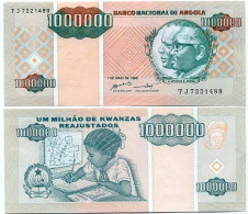 Billets De Banque Angola Pk N° 141 - 1000000 Kwanza - Angola