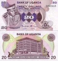 Billet De Collection Ouganda Pk N° 7 - 20 Shillings - Oeganda