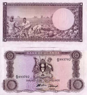 Billets Banque Ouganda Pk N°  2 - 10 Shillings - Oeganda