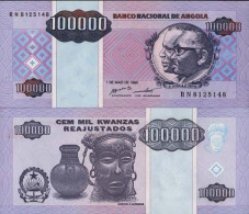 Billet De Banque Angola Pk N° 139 - 100000 Kwanzas - Angola