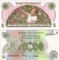 Billets Collection Ouganda Pk N° 15 - 5 Shilling - Ouganda