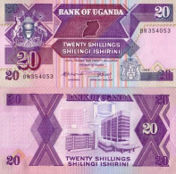 Billet De Collection Ouganda Pk N° 29 - 20 Shillings - Ouganda