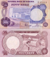 Billet De Banque Nigeria Pk N° 14 - 50 Kobo - Nigeria