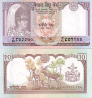 Billet De Banque Nepal Pk N° 31 - 10 Ruppees - Népal