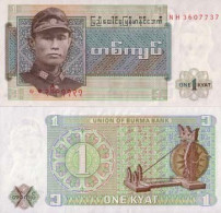Billets De Banque Myanmar Pk N° 56 - 1 Kyat - Myanmar