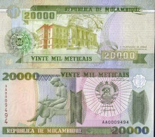 Billets De Banque Mozambique Pk N° 140 - 20000 Meticais - Moçambique