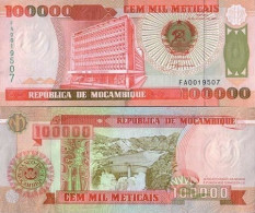 Billets De Banque Mozambique Pk N° 139 - 10000 Meticais - Mozambique
