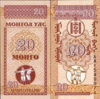 Billets Collection Mongolie Pk N° 50 - 20 Mongo - Mongolei