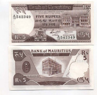 Billets De Banque Maurice Pk N° 34 - 5 Ruppees - Maurice