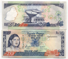 Billets De Banque Maurice Pk N° 36 - 20 Ruppees - Mauritius