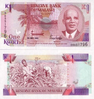 Billets Banque Malawi Pk N° 23 - 1 Kwacha - Malawi