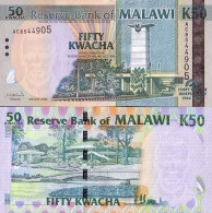 Billet De Banque Malawi Pk N° 49 - 50 Kwacha - Malawi