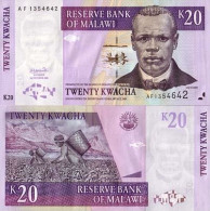 Billet De Banque Malawi Pk N° 44 - 20 Kwacha - Malawi