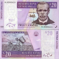 Billet De Collection Malawi Pk N° 38 - 20 Kwacha - Malawi