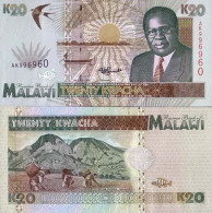 Billets Banque Malawi Pk N° 32 - 20 Kwacha - Malawi