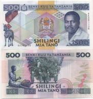 Billet De Collection Tanzanie Pk N° 21 - 500 Shilings - Tanzanie