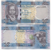 Billets Collection Soudan Du Sud Pk N° 7 - 10 Pounds - Zuid-Soedan