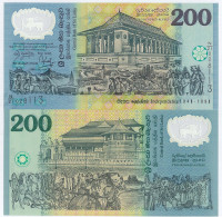 Billets De Banque Sri Lanka Pk N° 114 - 200 Ruppees - Sri Lanka