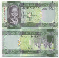 Billet De Collection Soudan Du Sud Pk N° 5 - 1 Pound - Sudan Del Sud