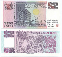 Billets Banque Singapour Pk N° 34 - 2 Dollar - Singapore