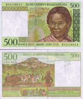 Billet De Banque Madagascar Pk N° 75 - 500 Francs - Madagascar