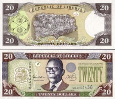 Billet De Banque LIBERIA Pk N° 23 - 20 Dollar - Liberia