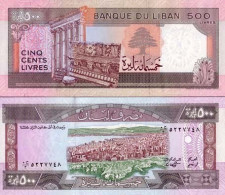 Billets Collection Liban Pk N° 68 - 500 Livres - Lebanon