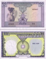 Billets De Banque Laos Pk N° 10 - 10 Kip - Laos