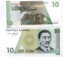 Billet De Banque Kirghizstan Pk N° 9 - 10 Som - Kyrgyzstan