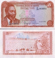 Billets Banque Kenya Pk N° 15 - 5 Shilling - Kenia