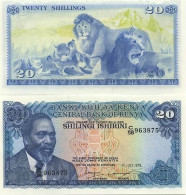 Billet De Collection Kenya Pk N° 17 - 20 Shilling - Kenia